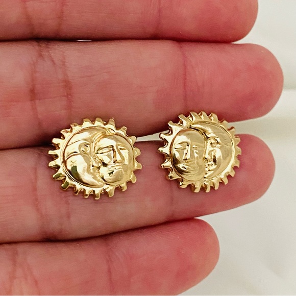 Sun Stud Earrings - Picture 11 of 13